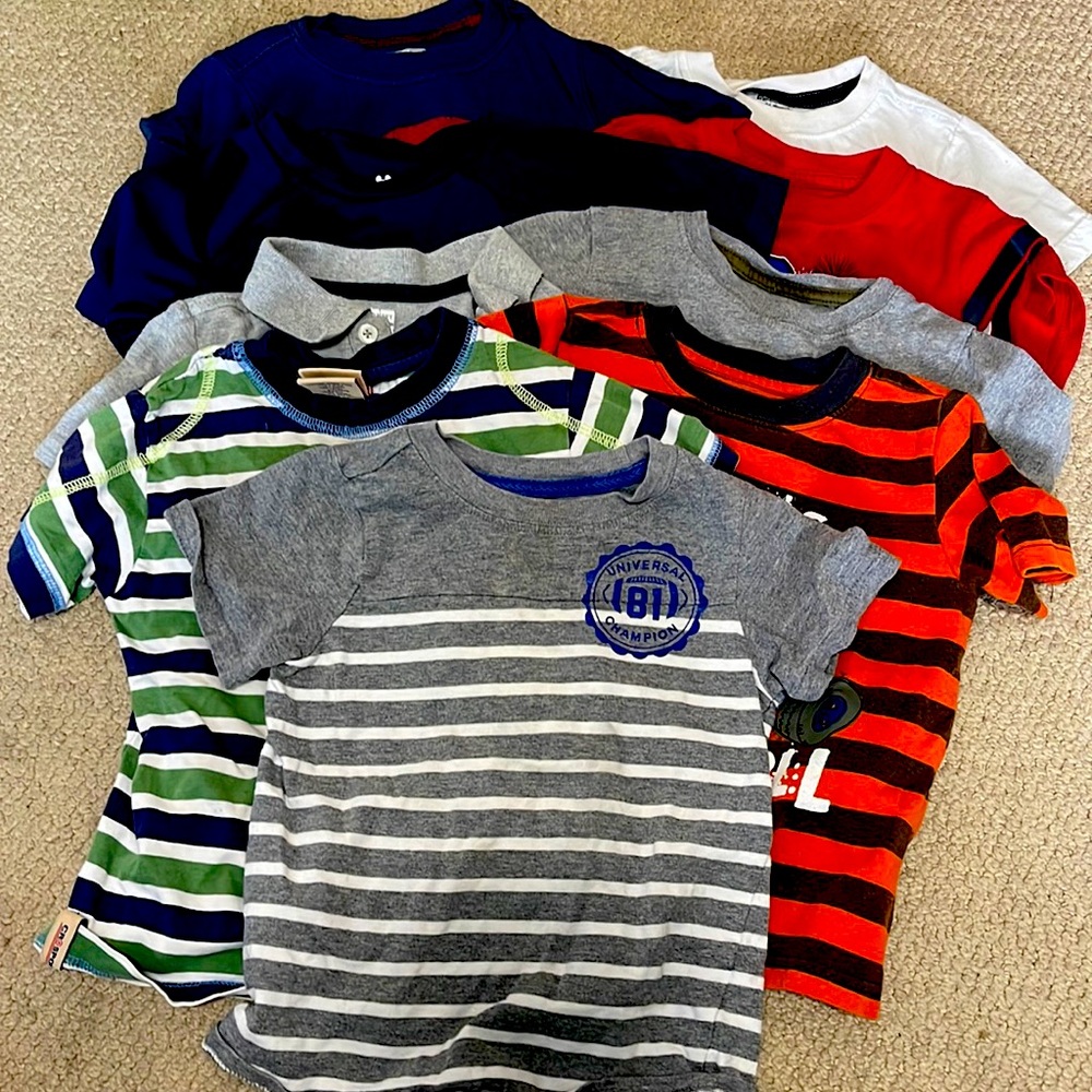 Boys short sleeve shirts (9 shirts)